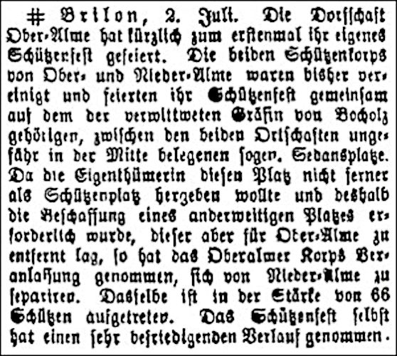 Zeitungsbericht 1901